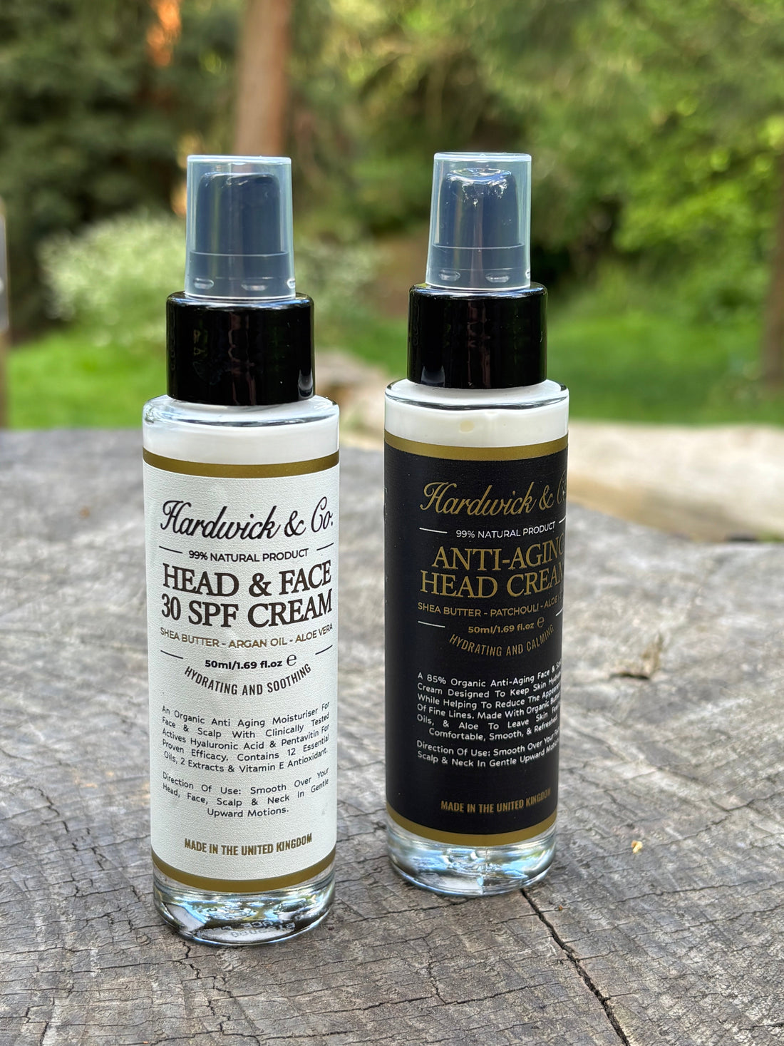 Close-up o Hardwick & Co. dry scalp treatment for bald men